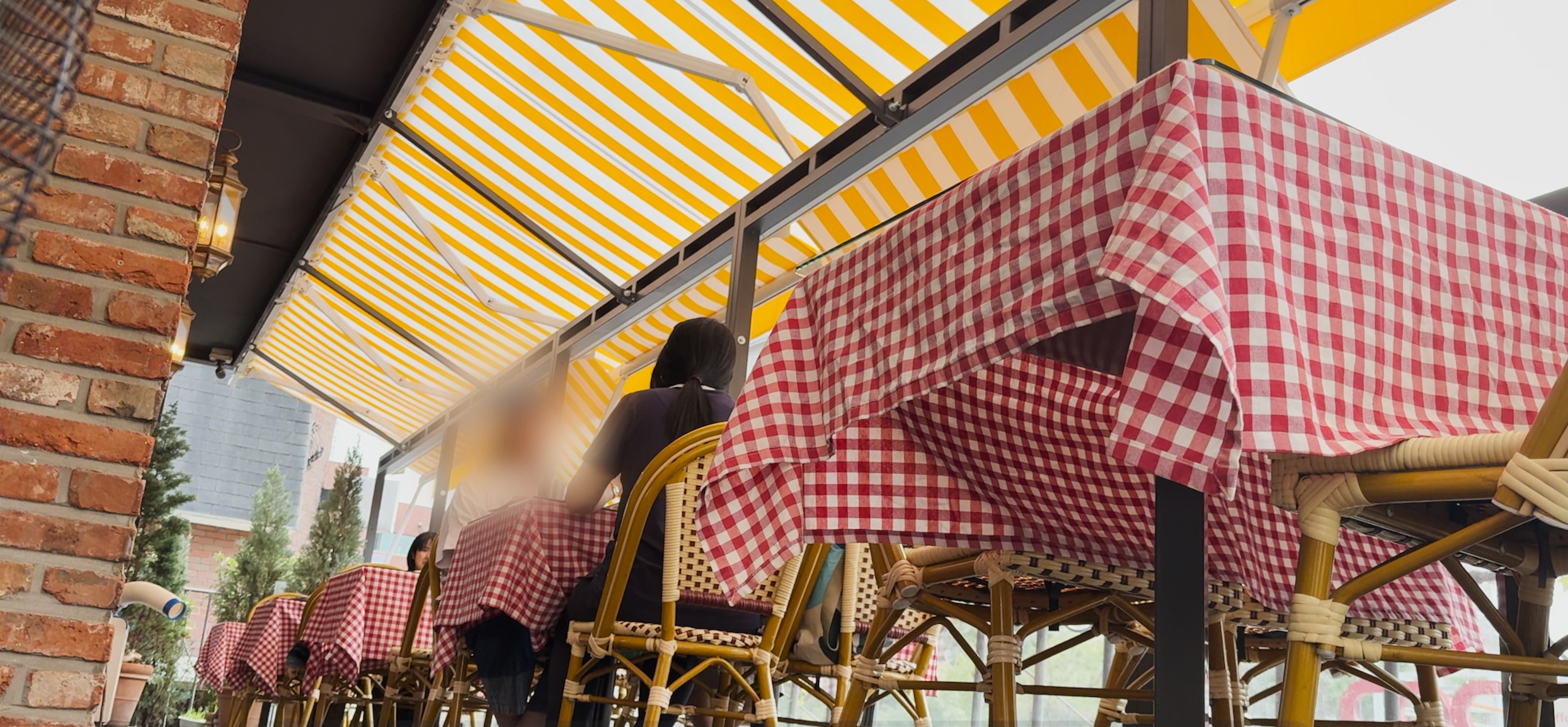 대학로 핏제리아오 어닝, 사이드 어닝, 드랍식 어닝, 유일 어닝